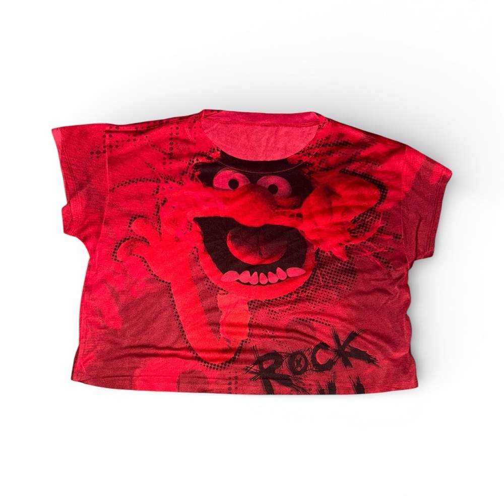 Muppets Animal Red Graphic  Short Sleeve Women’s Size Medium T-Shirt Tee Shirt